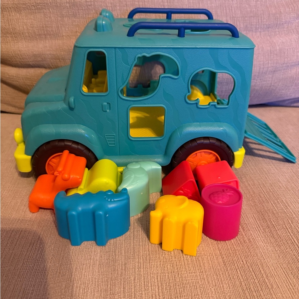 B toys Animals and Shapes Sorting Toy Truck
